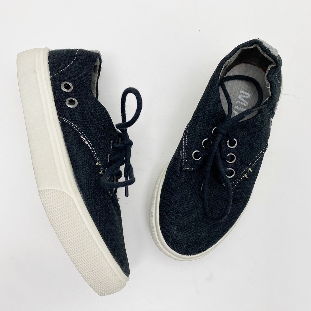 Mia Dusty Black Fabric Lace Up Sneakers‎ Toddler Size 11M